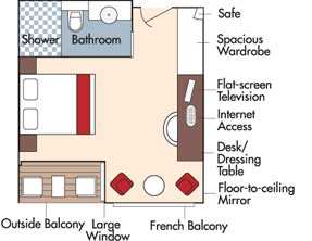 AMA Amaviola cabin layout CAt AA AB BA and BB